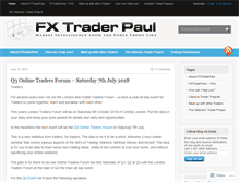 Tablet Screenshot of fxtraderpaul.com
